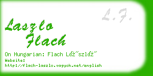 laszlo flach business card